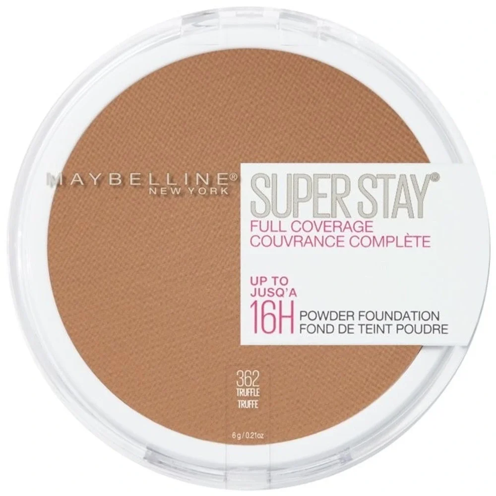 Maybelline Superstay Full Coverage Pressed Powder Foundation, 362 Truffle, 0.21